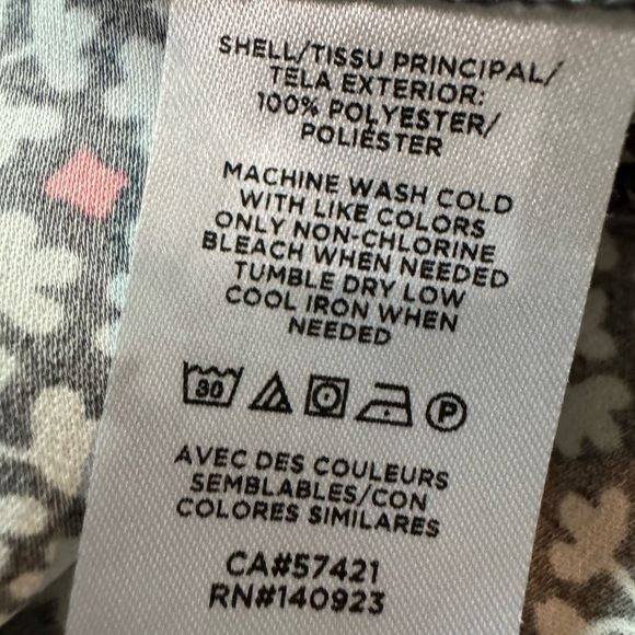 Loft Pink and Gray Tie Waist Dress Size SP - Picture 8 of 8